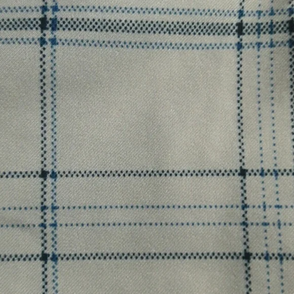 🏖 KIRKLAND Men's White and Blue Plaid Golf Shorts, 38 - Picture 3 of 6